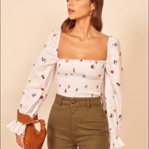 Reformation Fruit Salad Square Neck Top